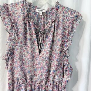 BB Dakota Multicolor Floral Ruffle Dress